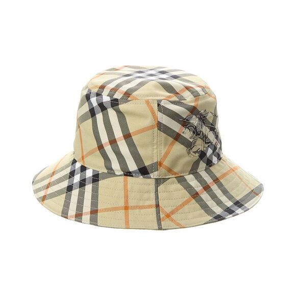 Burberry Check Bucket Hat, Green - Picture 1 of 2